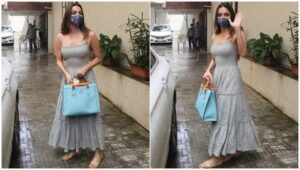 Kiara Advani in grey embroidered maxi dress to very hotest look