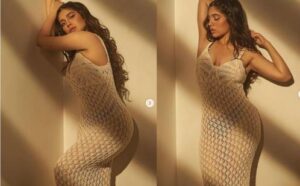 Bhumi Pednekar Shares Hot Pictures in Crochet Maxi Dress.